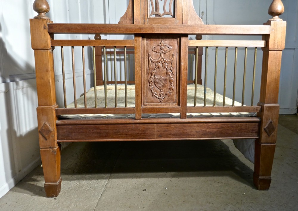 Anglo Indian Antique 4 Poster 5ft Double Bed View VIII
