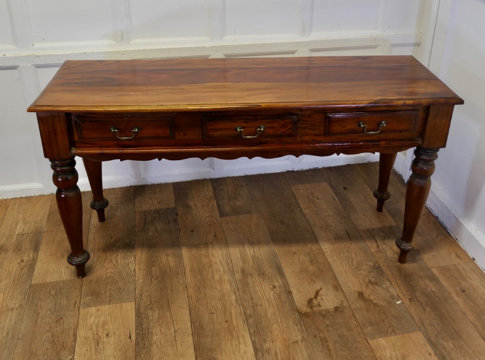Long Fruitwood Hall Table, Serving Table View II