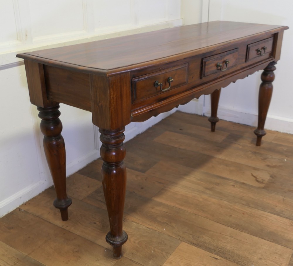 Long Fruitwood Hall Table, Serving Table View III