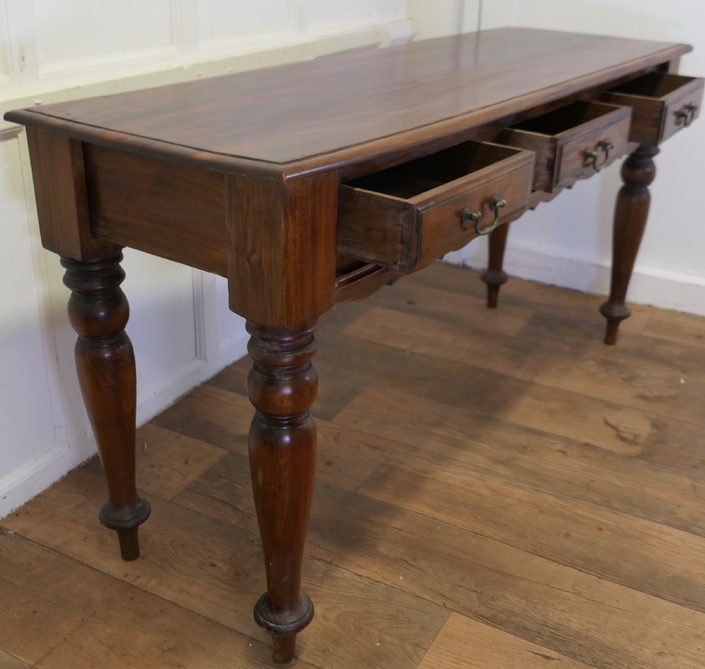Long Fruitwood Hall Table, Serving Table View IV