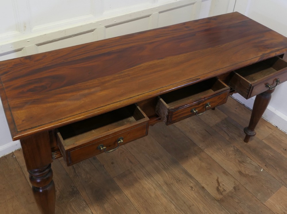 Long Fruitwood Hall Table, Serving Table View VI