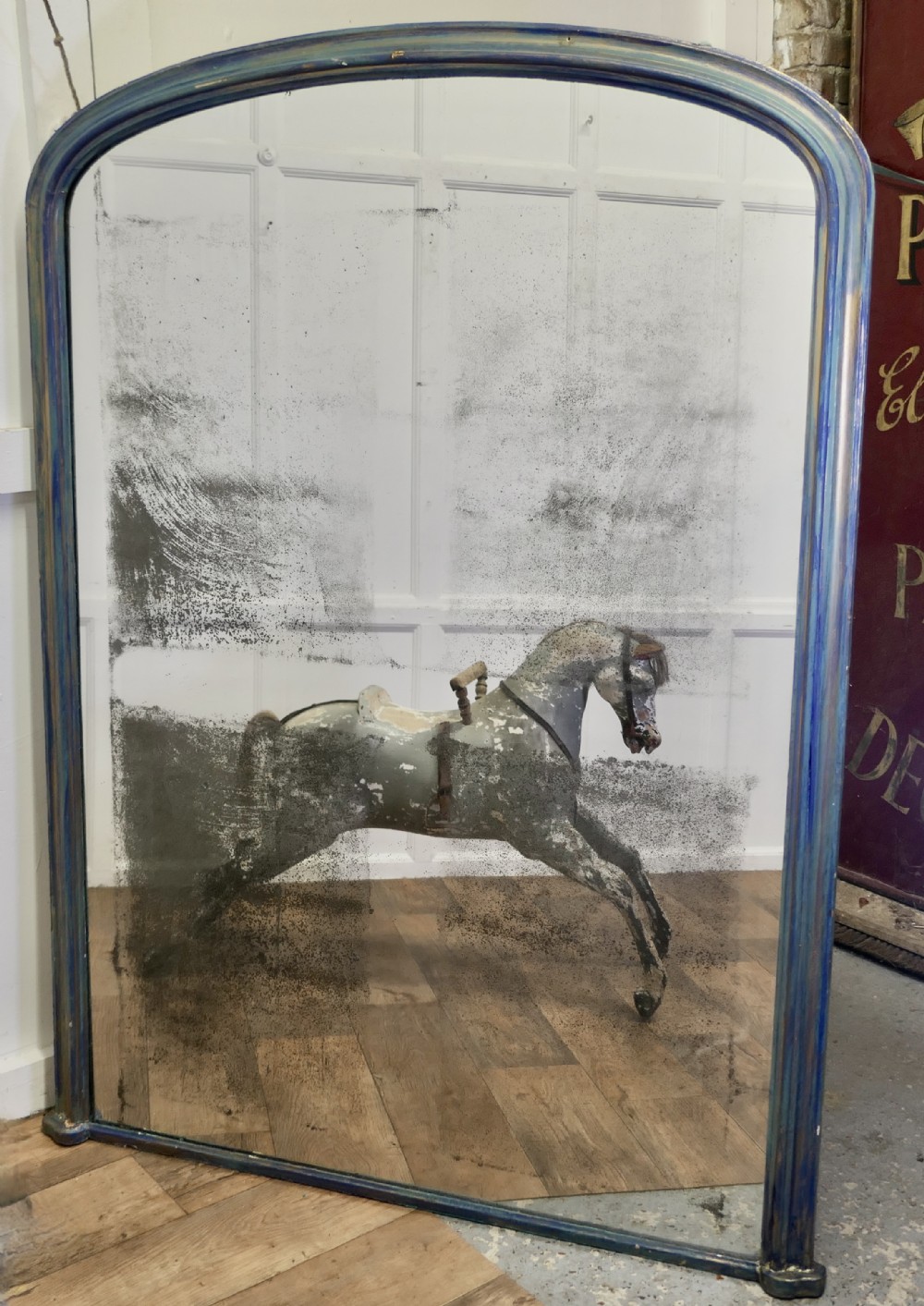 Very Large French 19th Century Louis Philippe Mirror/Overmantle