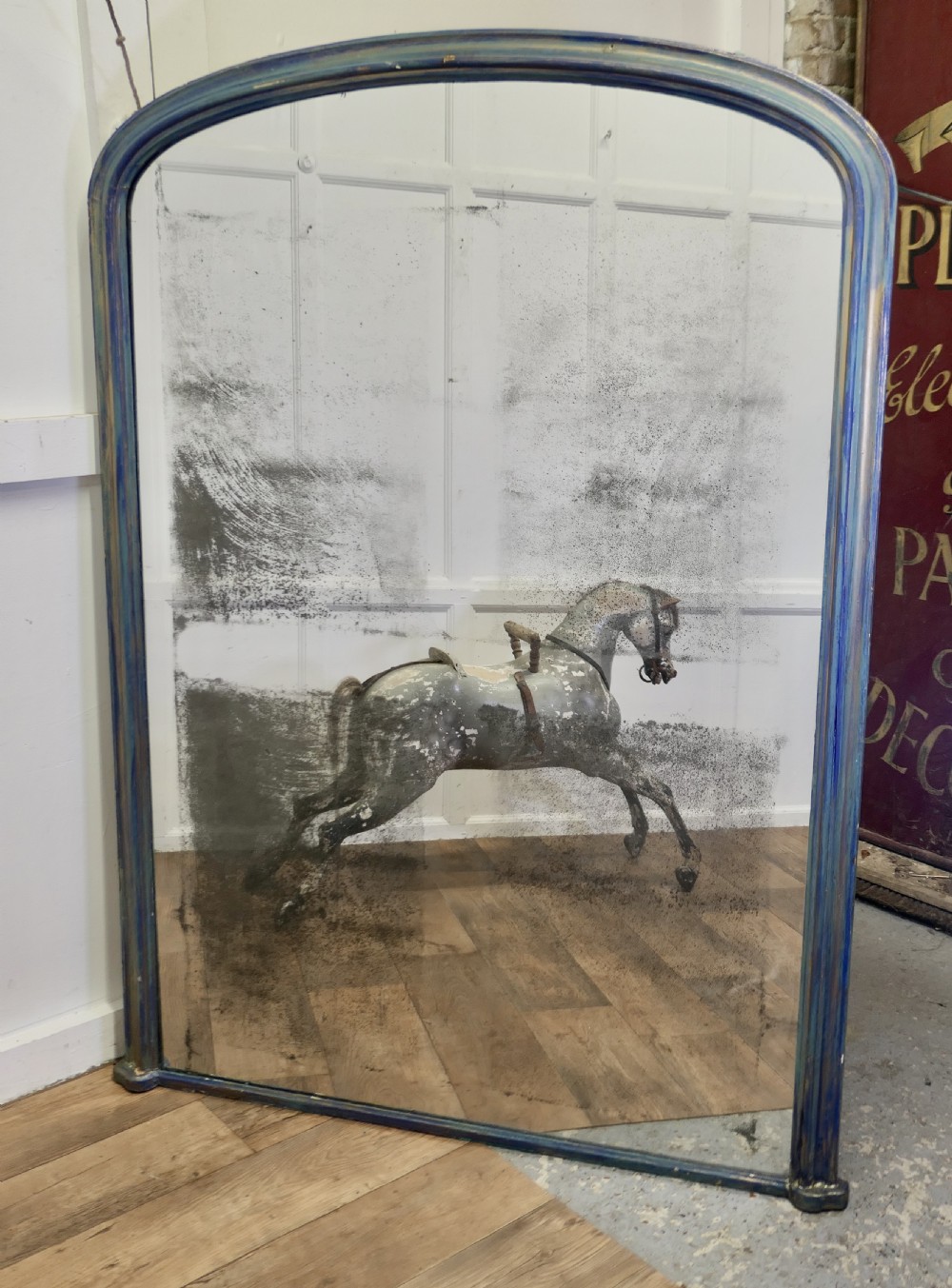 Very Large French 19th Century Louis Philippe Mirror/Overmantle View II