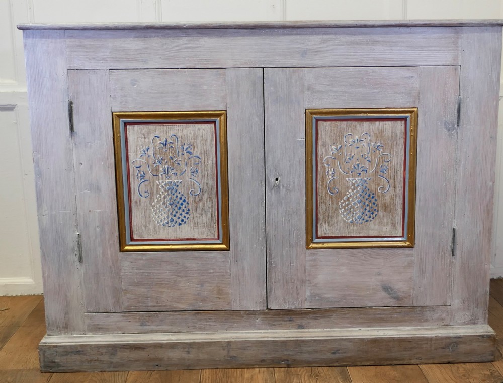Large Hand Painted Cupboard from South of France View II
