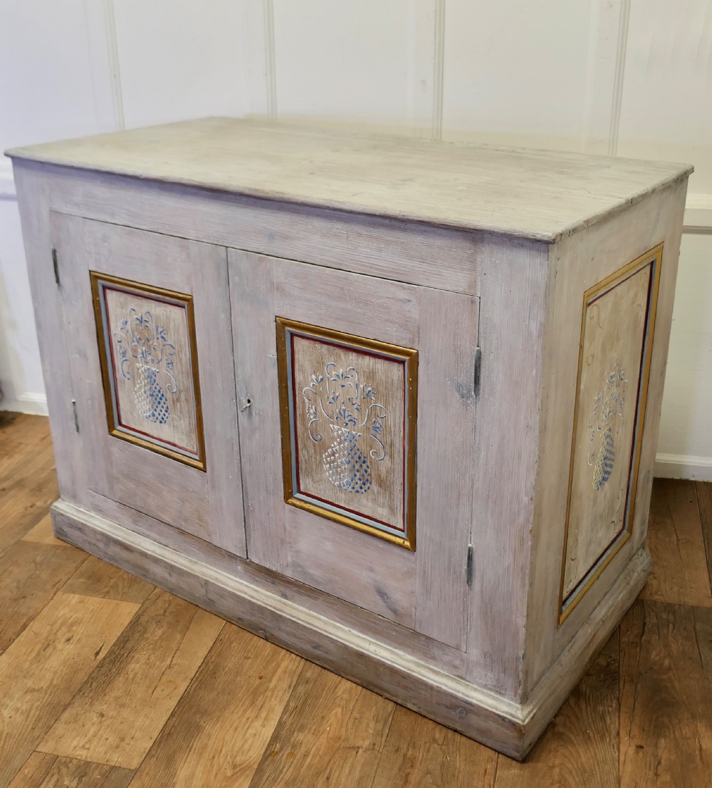 Large Hand Painted Cupboard from South of France View V