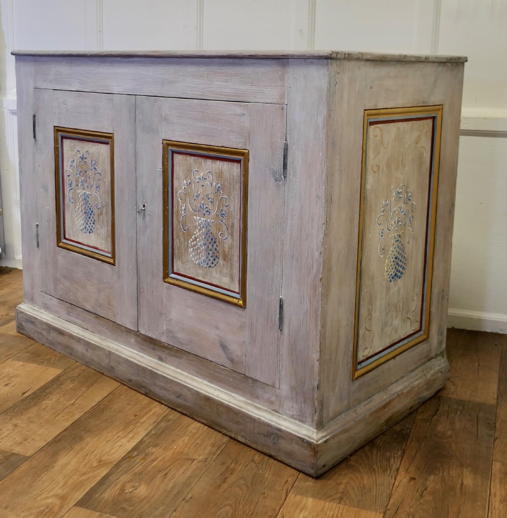 Large Hand Painted Cupboard from South of France View VI
