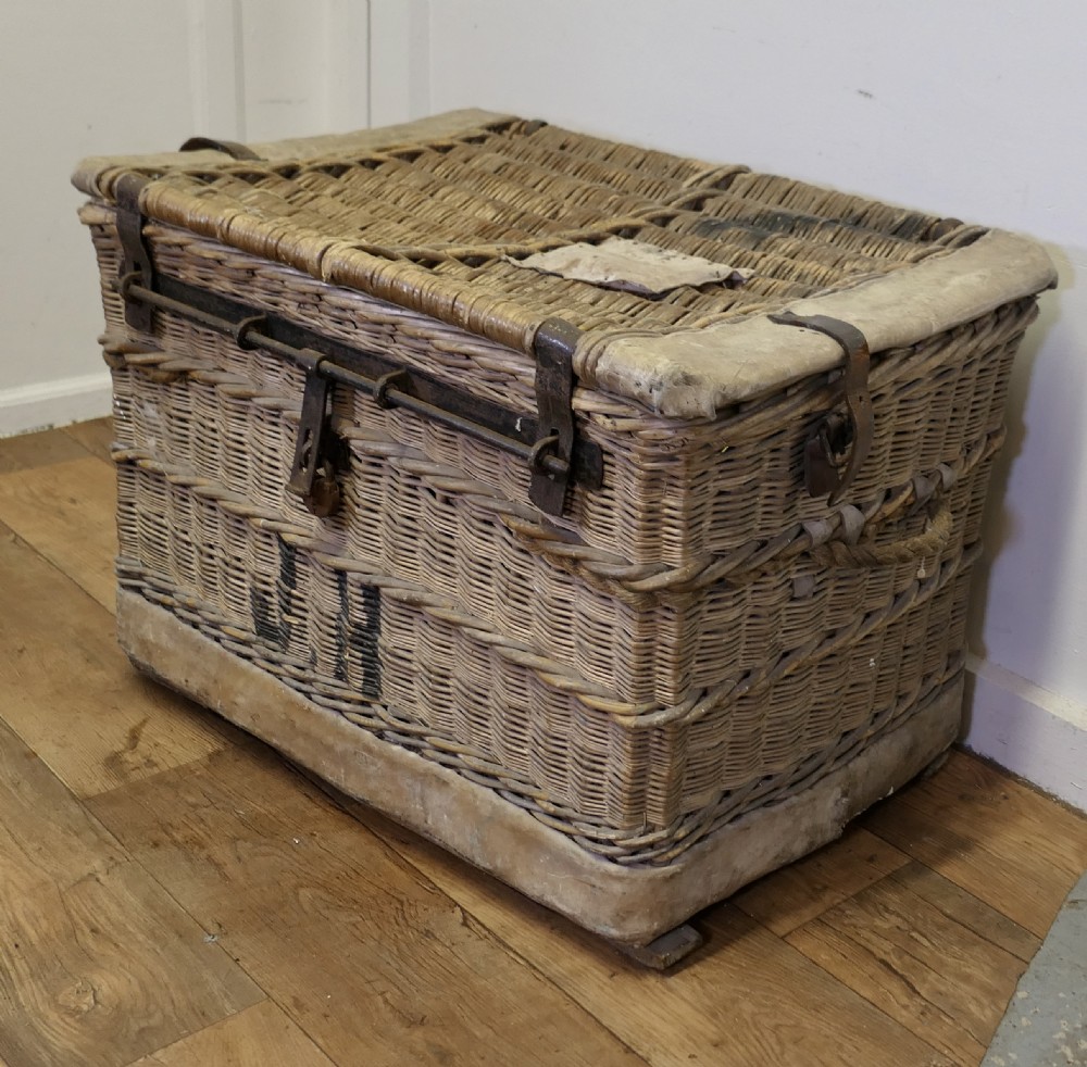 Huge Wicker Railway Parcel Hamper