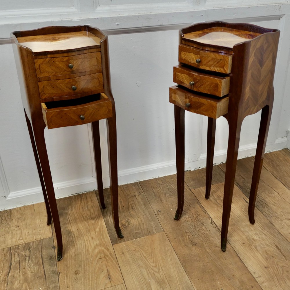 A Pair of Dainty French Four Drawer Side Cabinets View II