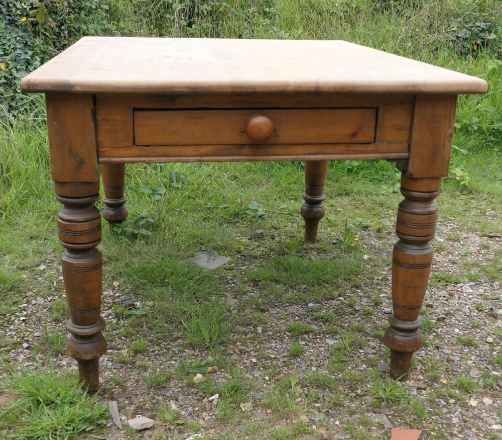 6 Seater Farmhouse Style Pine Kitchen Table   View II