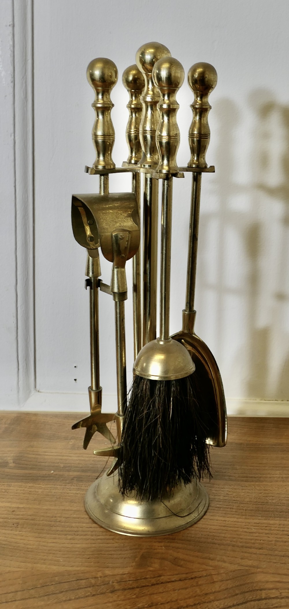 Attractive Brass Fireside Companion Set, Fireside Tools