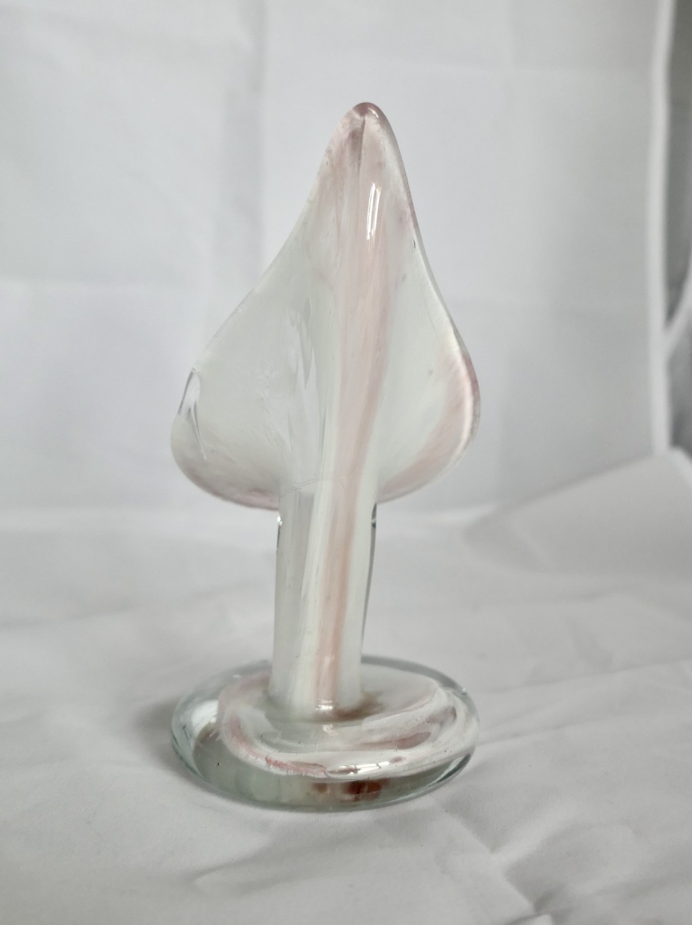 Hand Blown Victorian Semi Opalescent Jack in the Pulpit Vase View III