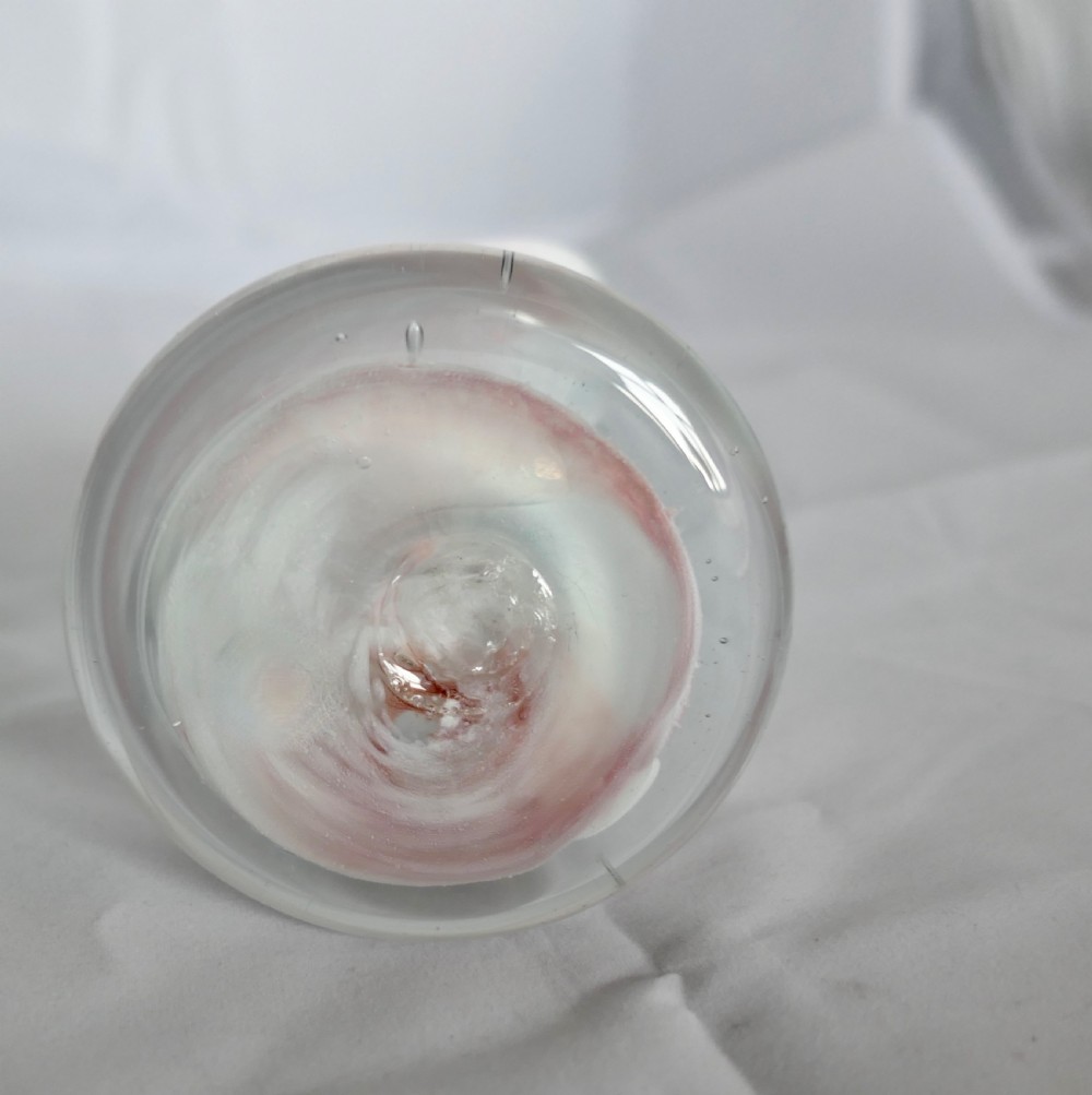 Hand Blown Victorian Semi Opalescent Jack in the Pulpit Vase View V