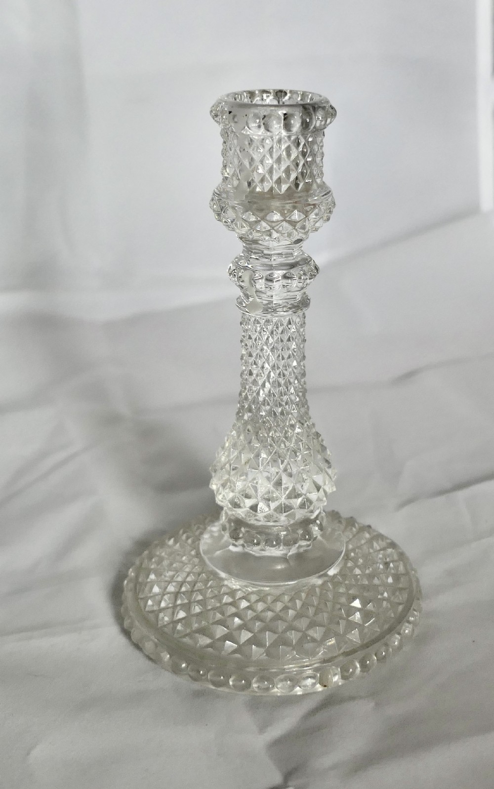 A Pair of Dainty Baccarat Crystal Zenith Candlesticks