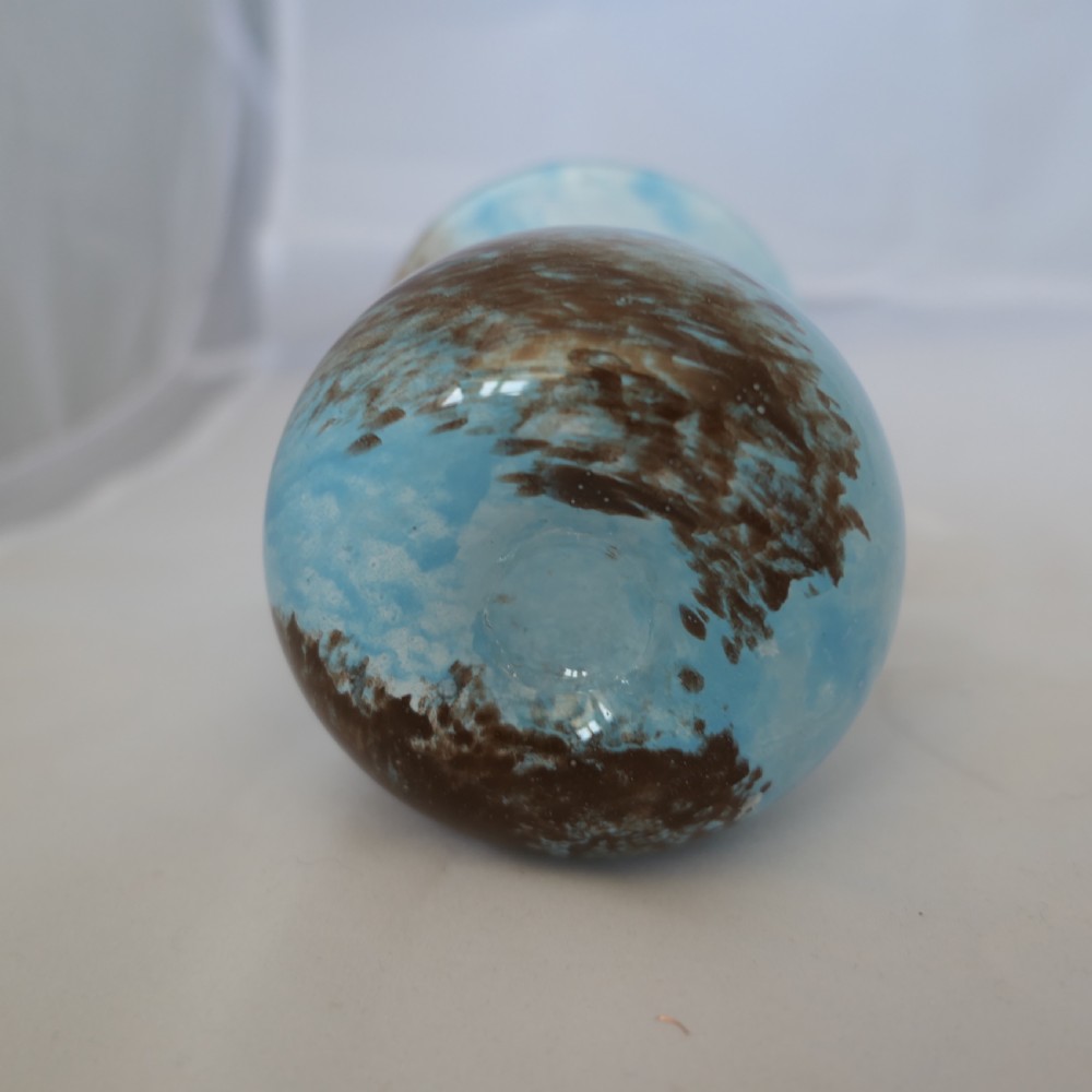 Hand Blown Victorian Blue Posy Vase View III
