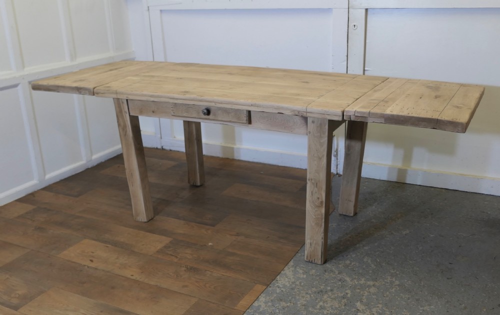 Sun Bleached Oak 7ft Extending Dining Table View II