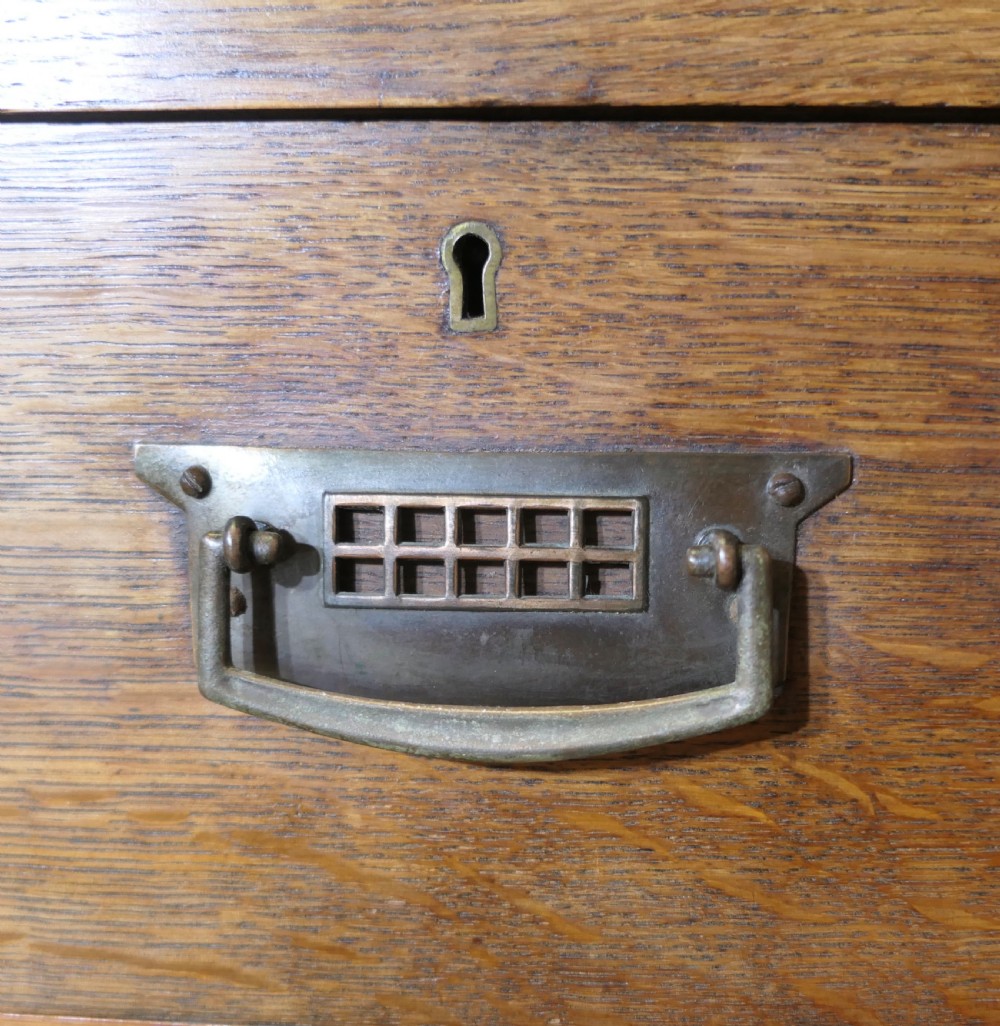 Arts and Crafts Oak Dressing Chest   View V