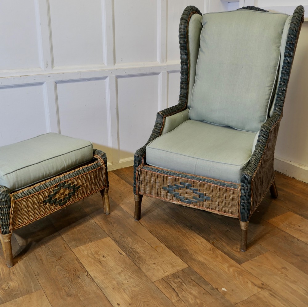 Superb Plantation Chair with Matching Foot Stool  View III