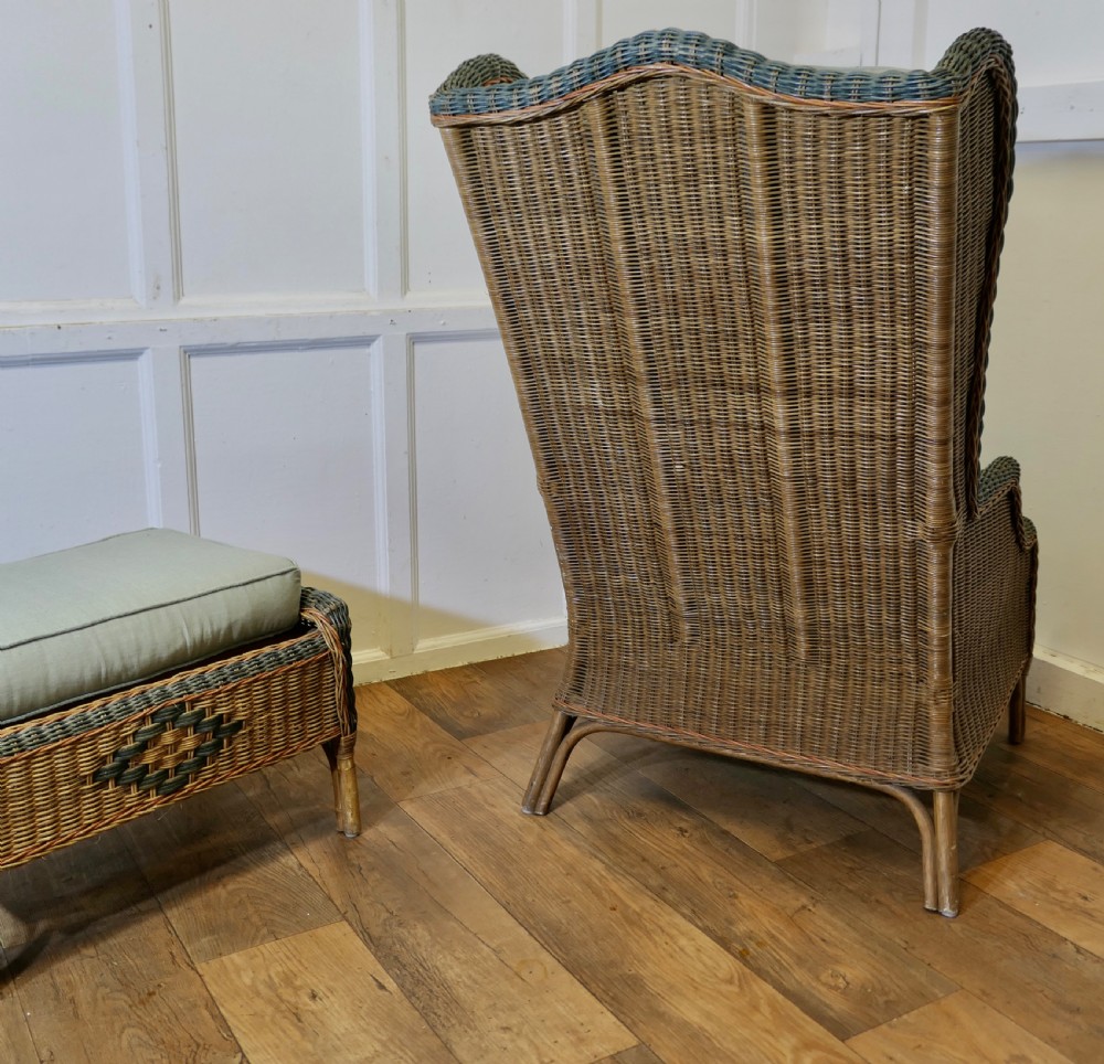 Superb Plantation Chair with Matching Foot Stool  View V