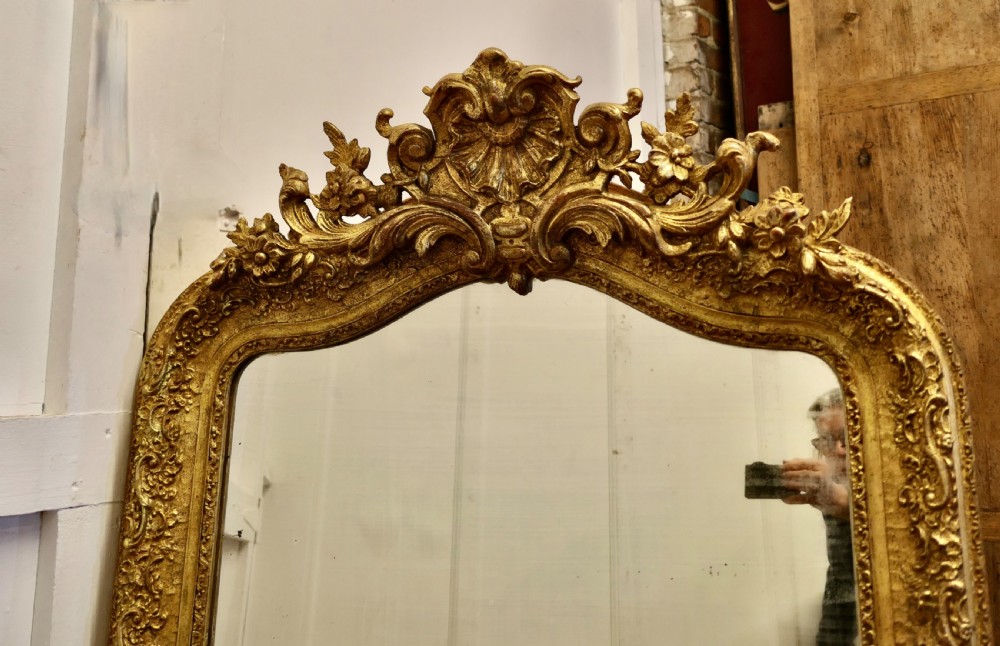 Large Very Decorative Elaborate French Louis Philippe Wall Mirror  View III