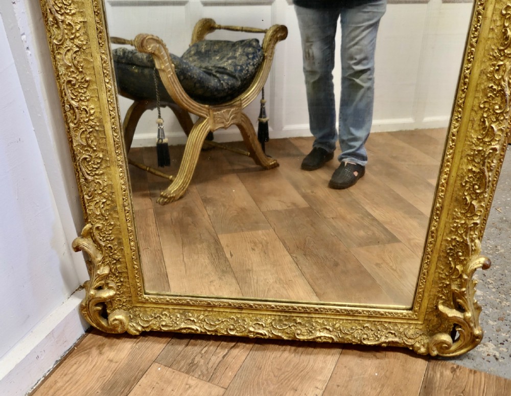 Large Very Decorative Elaborate French Louis Philippe Wall Mirror  View IV