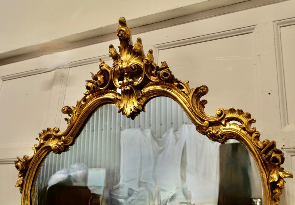 Italian Marble Top Console Table and Mirror Set View X