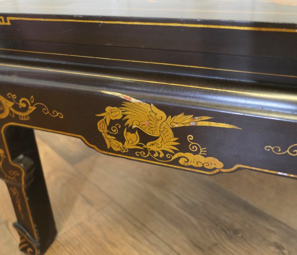 Painted and Lacquered Chinoiserie Coffee Table   View IV