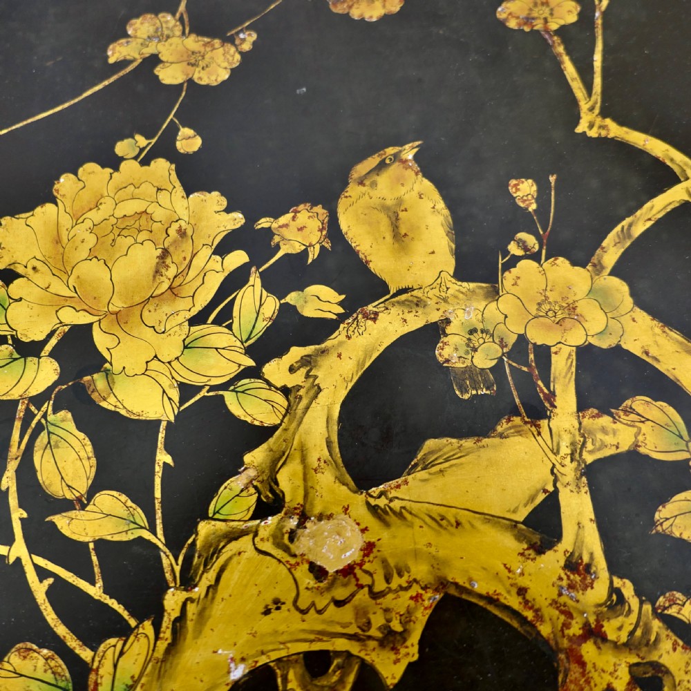 Painted and Lacquered Chinoiserie Coffee Table   View VI