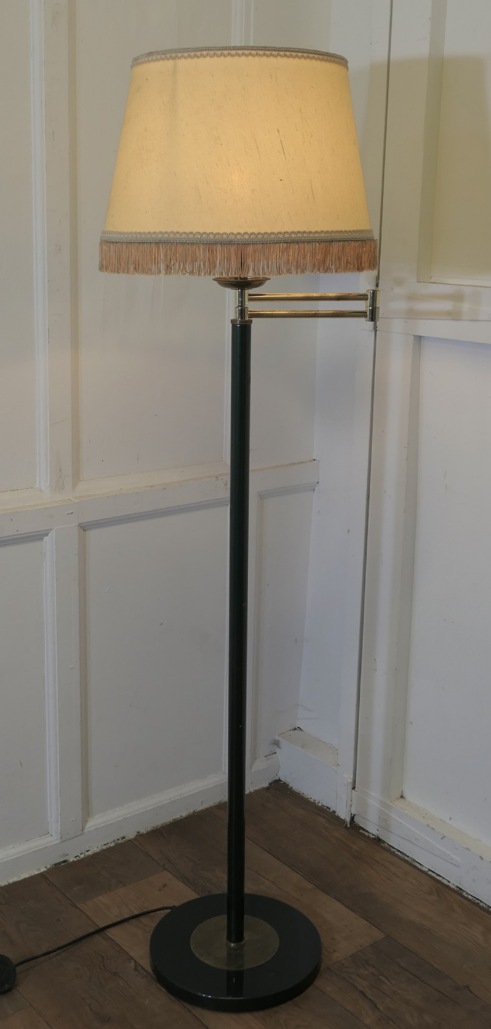 French Art Deco Swing Arm Floor Lamp