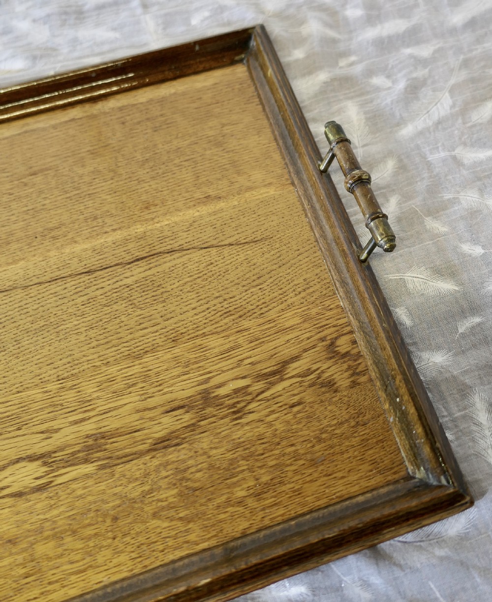 Golden Oak Arts and Crafts Country Tray  View IV
