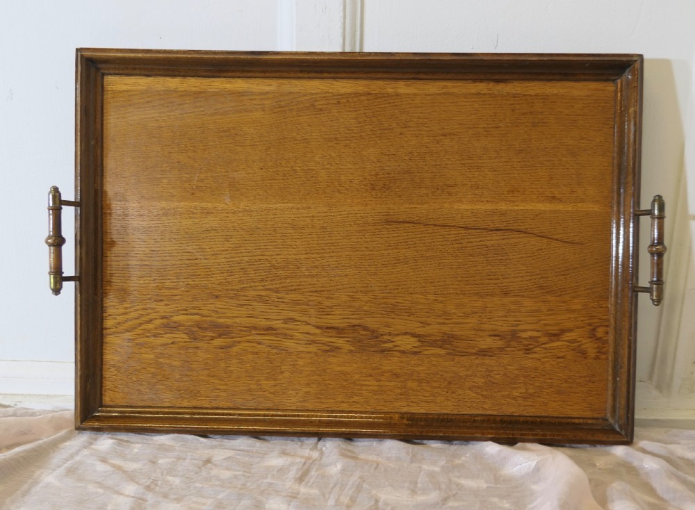 Golden Oak Arts and Crafts Country Tray  View VI