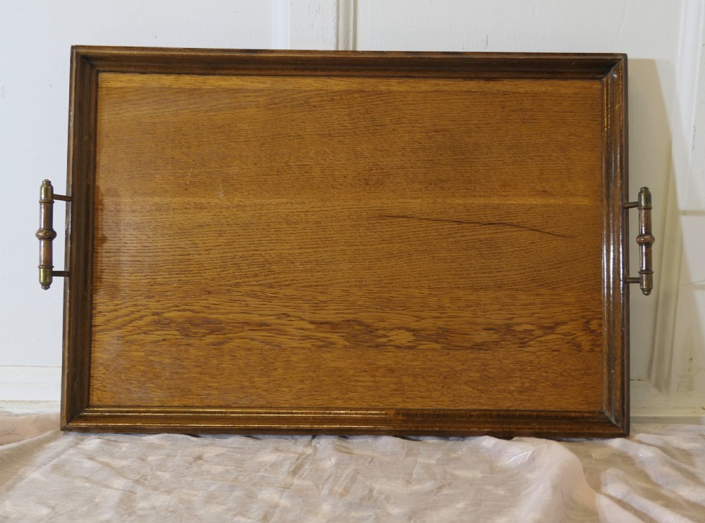 Golden Oak Arts and Crafts Country Tray  View VII