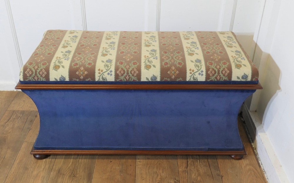 A Large Regency Upholstered Ottoman or Window Seat  View II