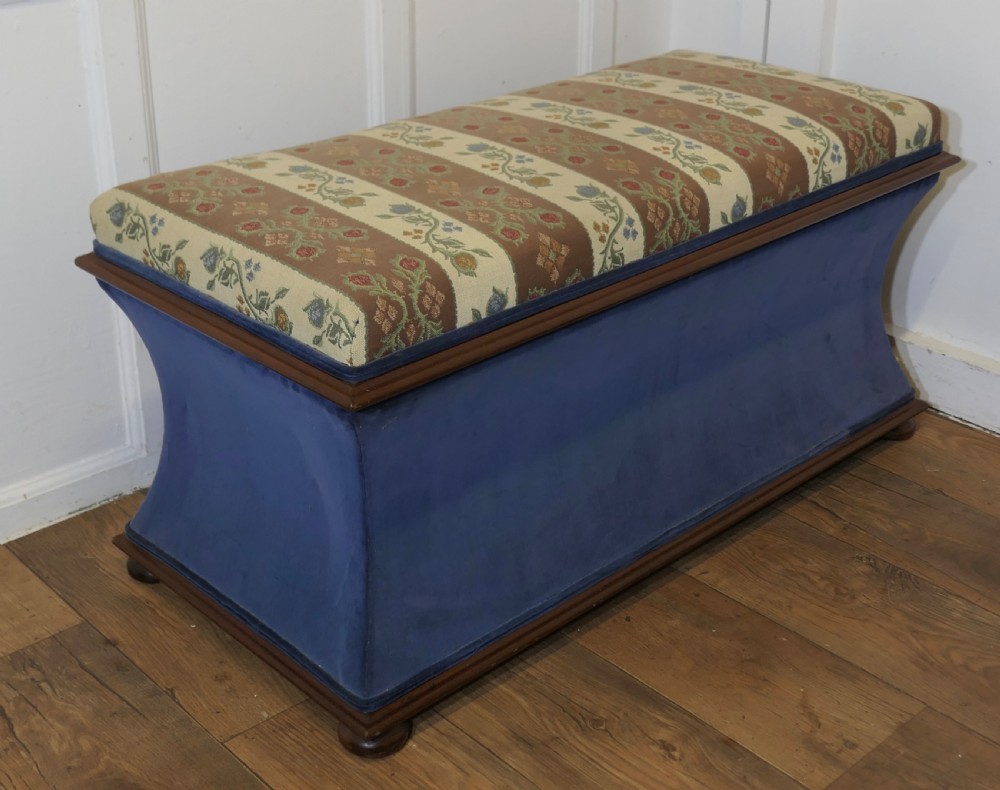 A Large Regency Upholstered Ottoman or Window Seat  View III