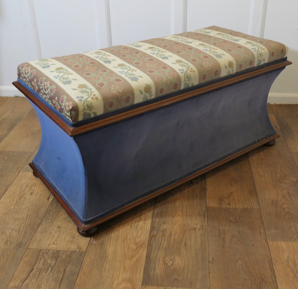 A Large Regency Upholstered Ottoman or Window Seat  View VII