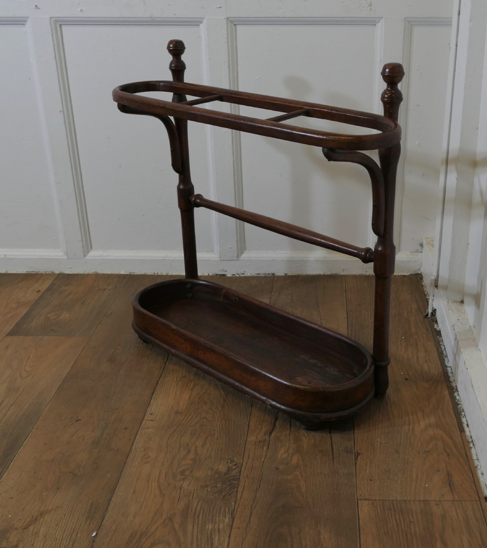 A Long Bentwood Stick Stand or Umbrella Stand View V