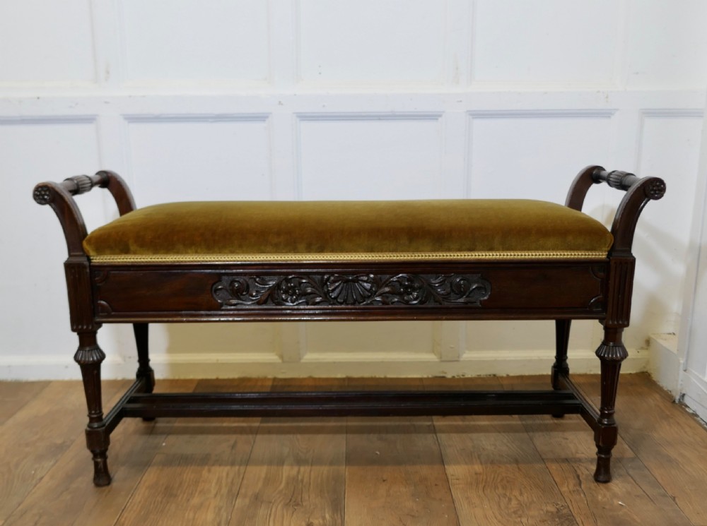 An Edwardian Duet Piano Stool