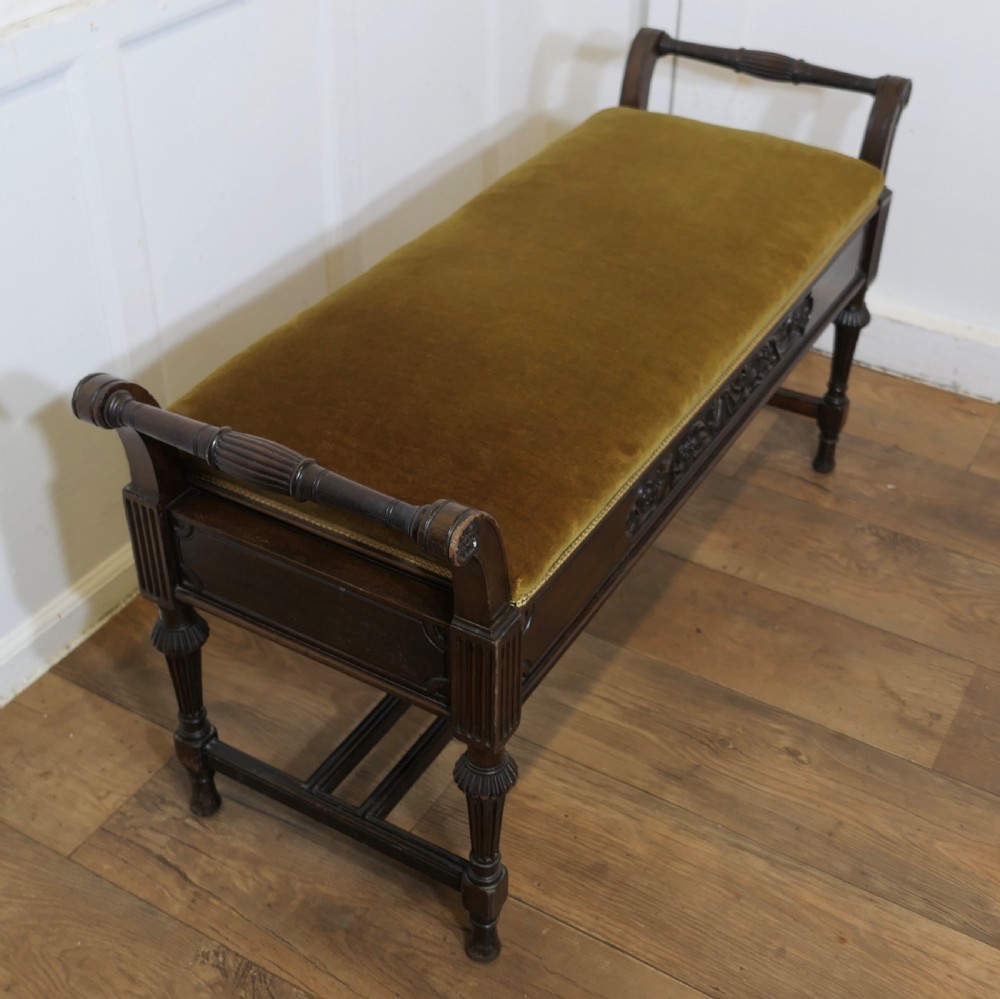 An Edwardian Duet Piano Stool View VI