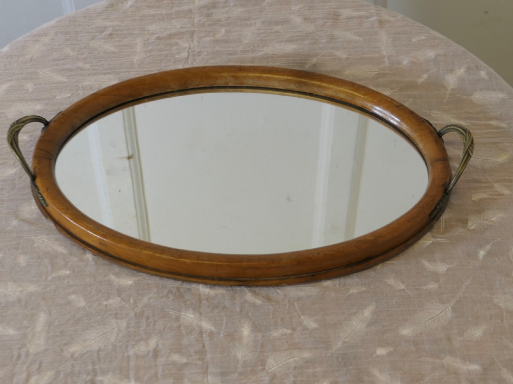 Victorian Oval Sideboard Mirror Tray, Wine Tray View IV