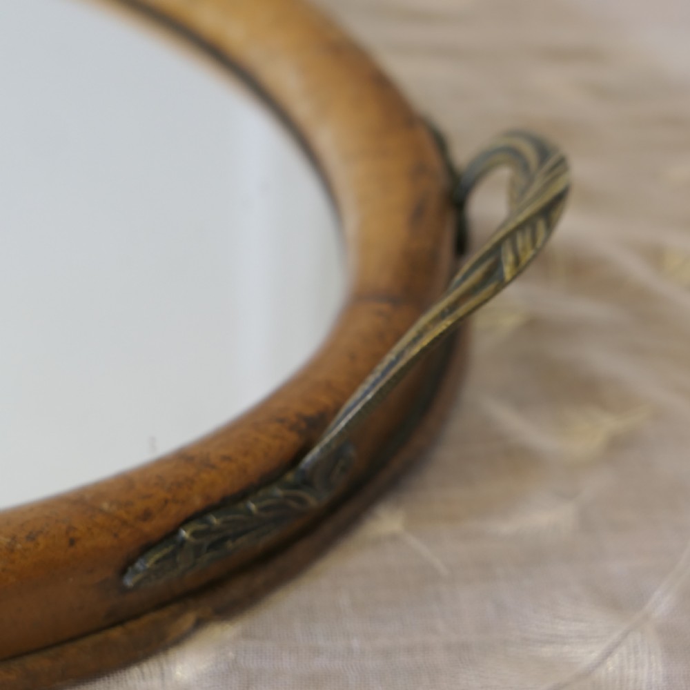 Victorian Oval Sideboard Mirror Tray, Wine Tray View V