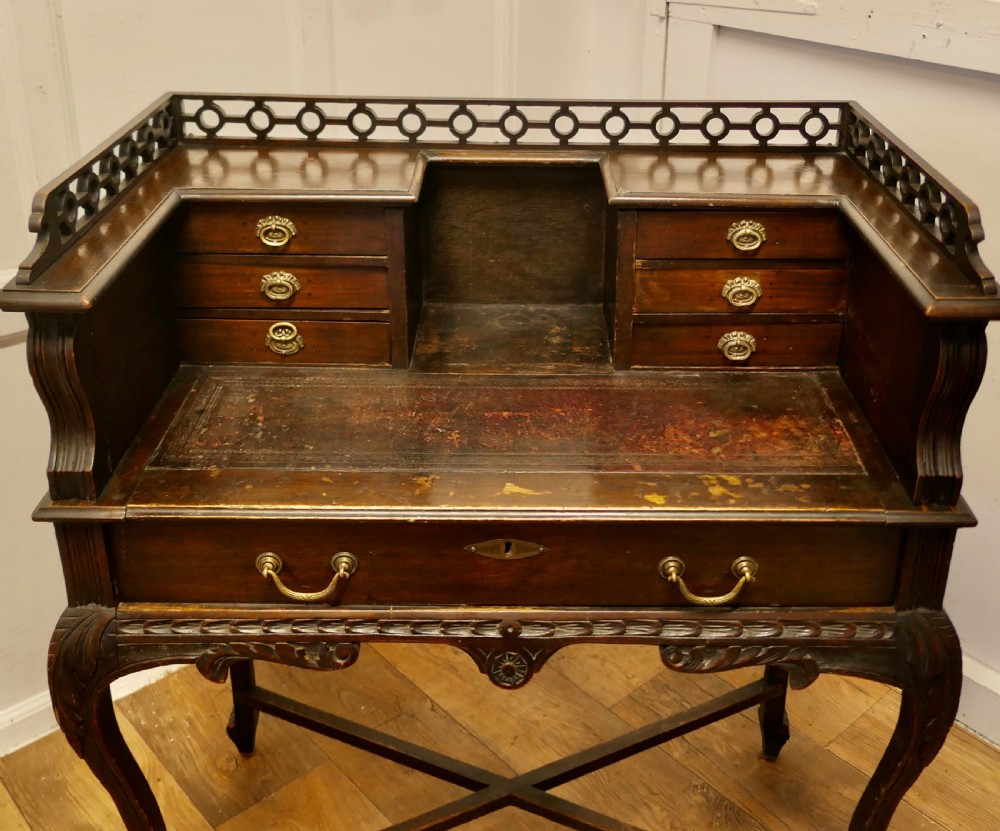 Chinese Chippendale Style Carleton House Desk View V