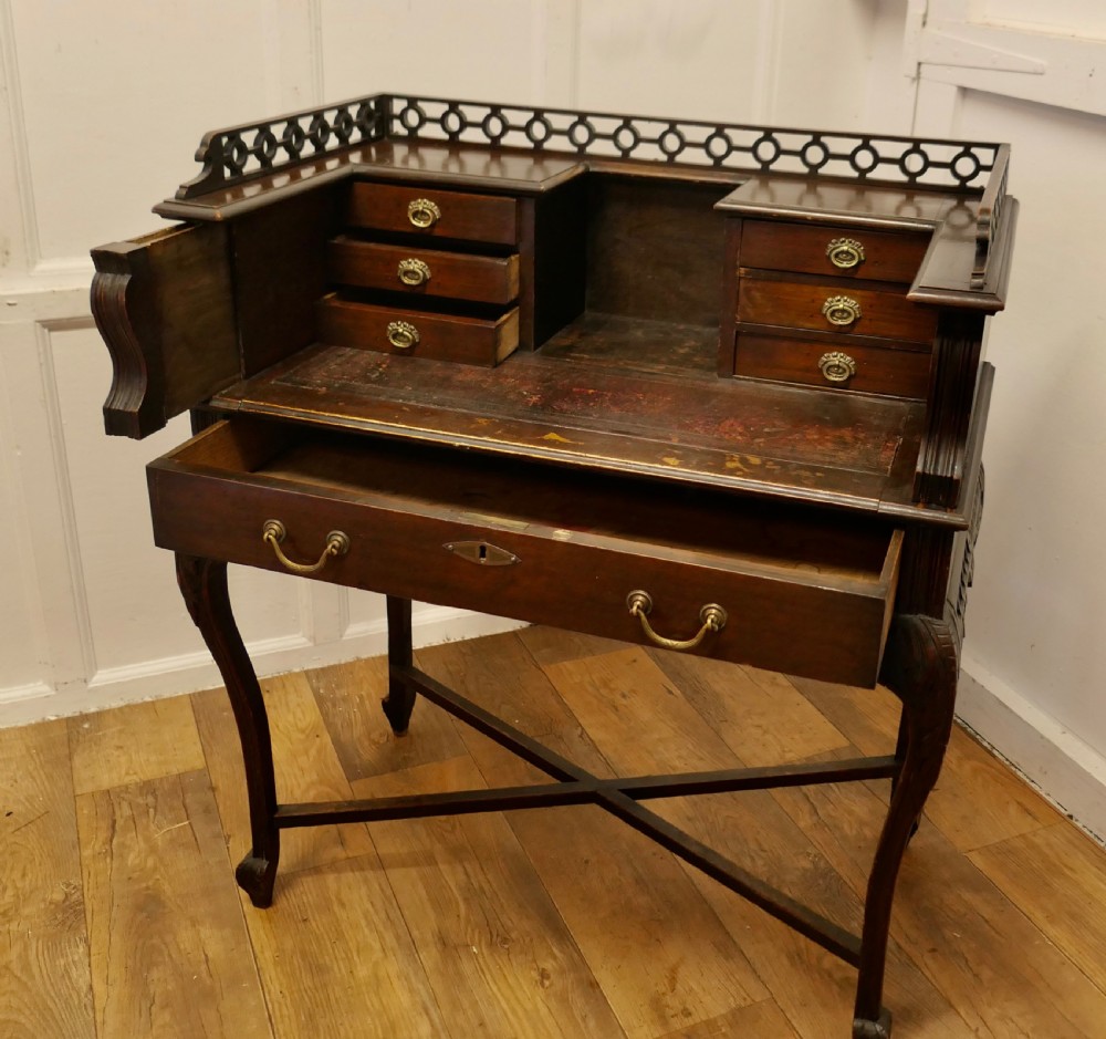 Chinese Chippendale Style Carleton House Desk View VII