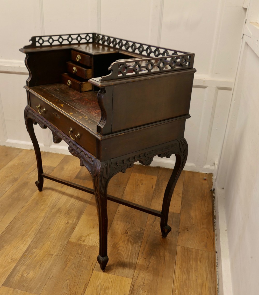 Chinese Chippendale Style Carleton House Desk View VIII