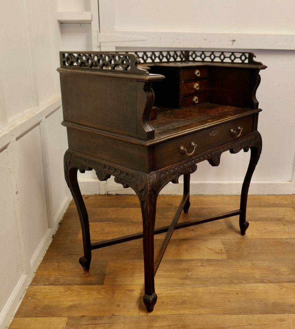 Chinese Chippendale Style Carleton House Desk View IX