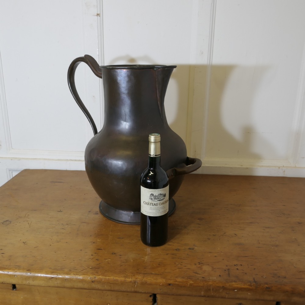 Lovely Old Tavern Copper Ale Jug,  Shop Display View III