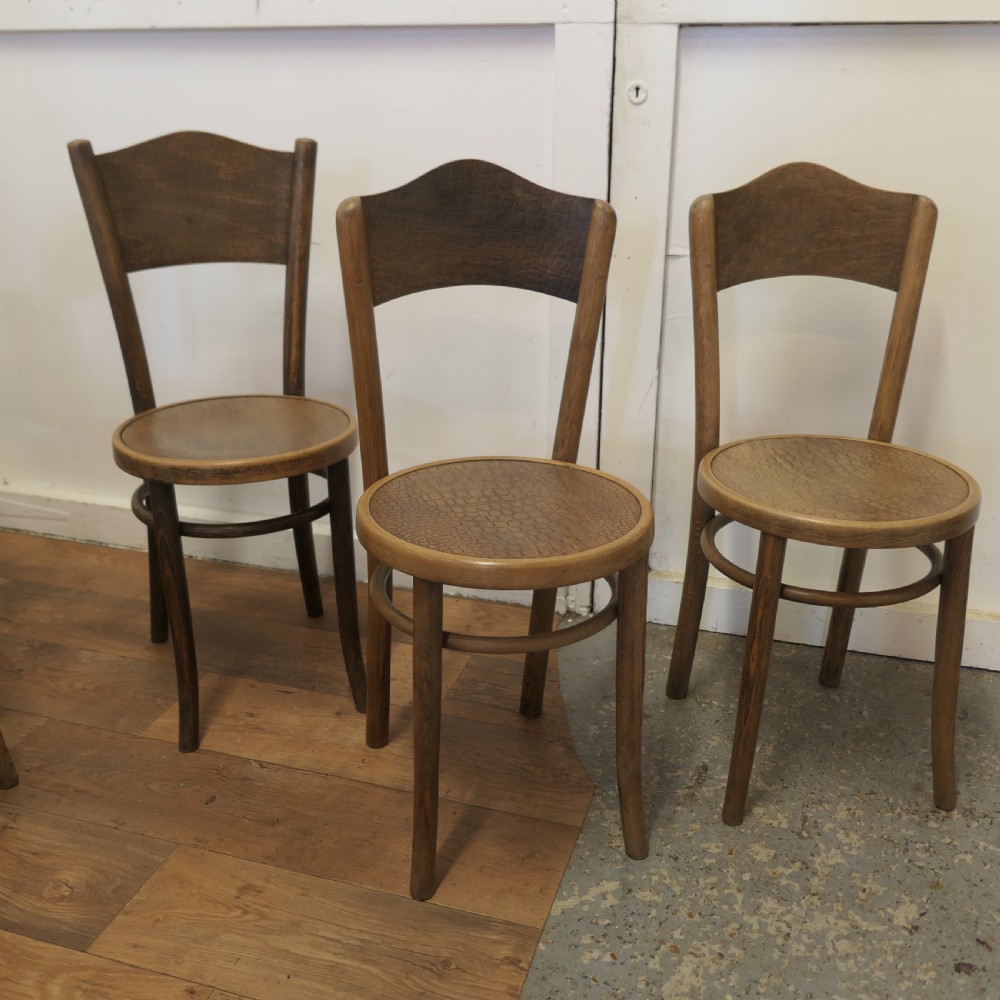 Harlequin Set of 8 French Bistro or Cafe Bentwood Chairs View V
