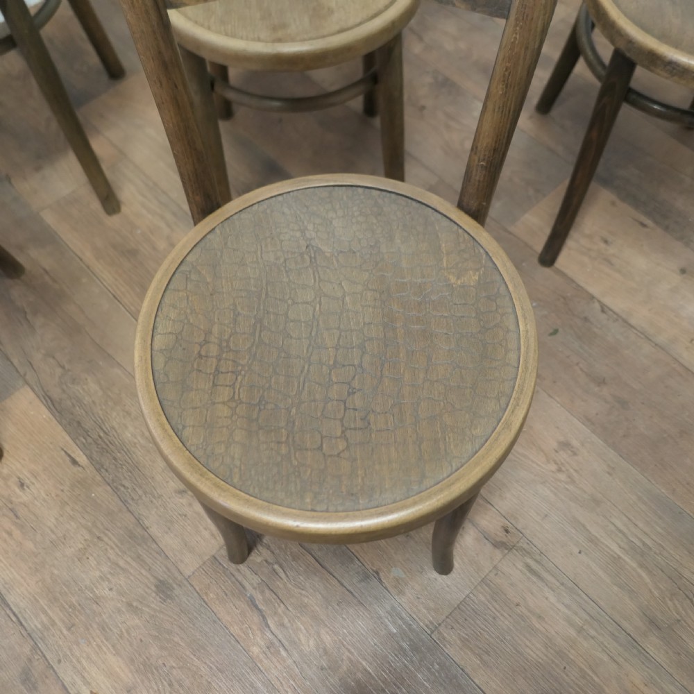 Harlequin Set of 8 French Bistro or Cafe Bentwood Chairs View VIII