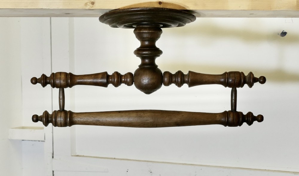  Walnut Ciel de Lit or Bed Canopy Curtain Frame