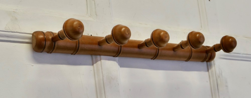 French Simulated Bamboo Hat and Coat Wall Rack View III