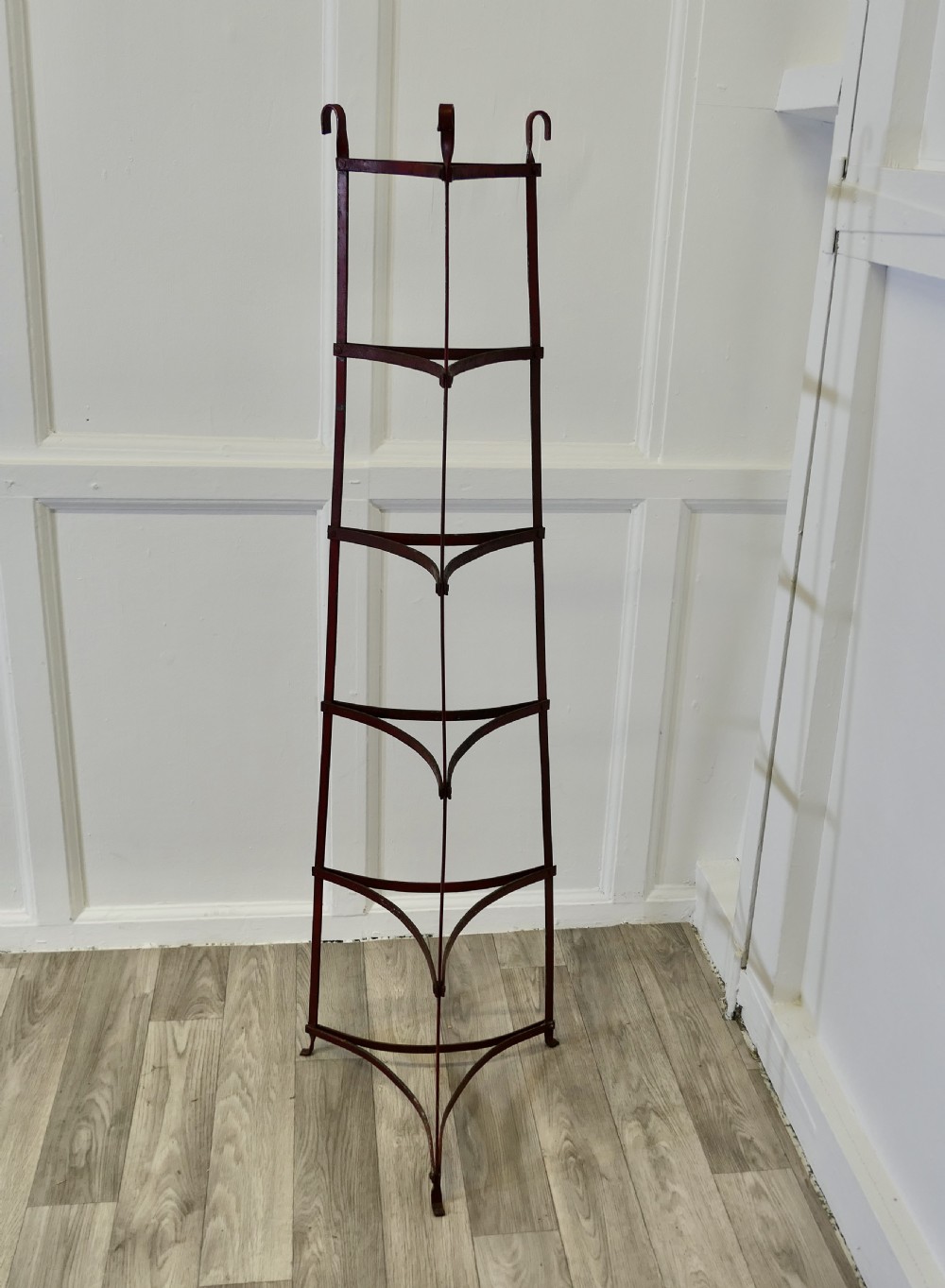 19th Century Iron Pot Stand, Farmhouse Kitchen View II