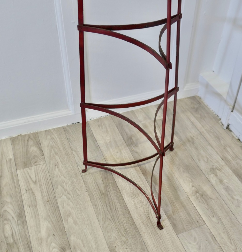 19th Century Iron Pot Stand, Farmhouse Kitchen View IV